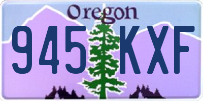 OR license plate 945KXF