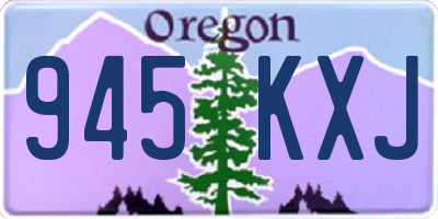 OR license plate 945KXJ