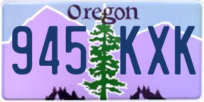 OR license plate 945KXK