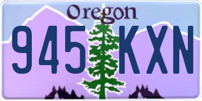 OR license plate 945KXN