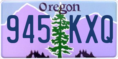 OR license plate 945KXQ