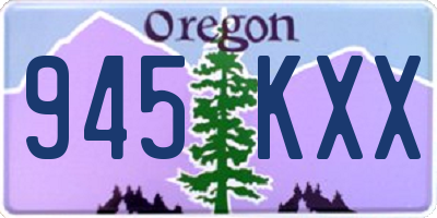 OR license plate 945KXX