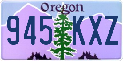 OR license plate 945KXZ