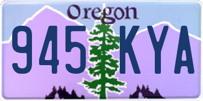OR license plate 945KYA