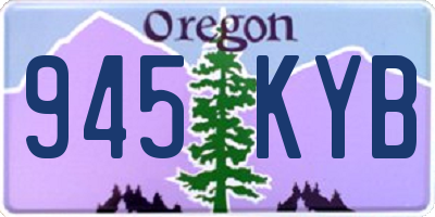 OR license plate 945KYB