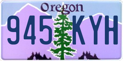 OR license plate 945KYH
