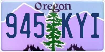 OR license plate 945KYI
