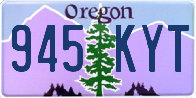 OR license plate 945KYT