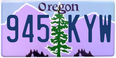 OR license plate 945KYW