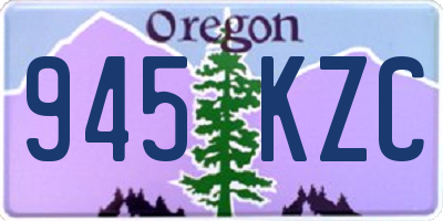 OR license plate 945KZC