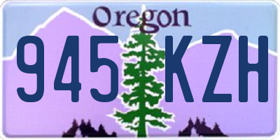 OR license plate 945KZH