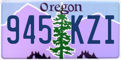 OR license plate 945KZI