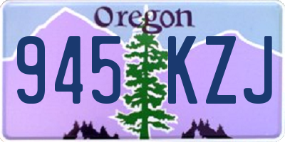 OR license plate 945KZJ