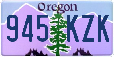 OR license plate 945KZK