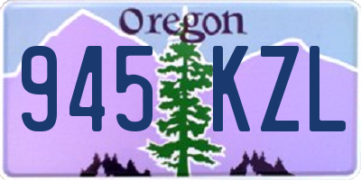 OR license plate 945KZL