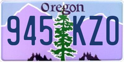 OR license plate 945KZO