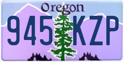 OR license plate 945KZP