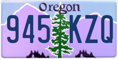 OR license plate 945KZQ