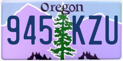 OR license plate 945KZU