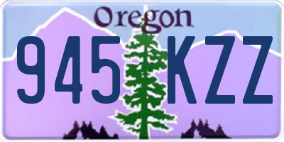 OR license plate 945KZZ