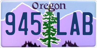 OR license plate 945LAB