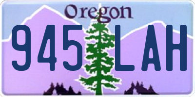 OR license plate 945LAH