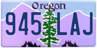 OR license plate 945LAJ