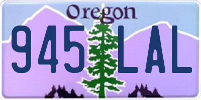 OR license plate 945LAL