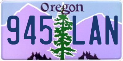OR license plate 945LAN