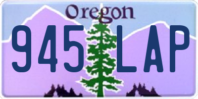 OR license plate 945LAP