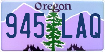 OR license plate 945LAQ