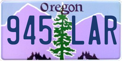 OR license plate 945LAR