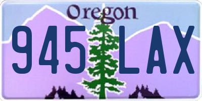 OR license plate 945LAX