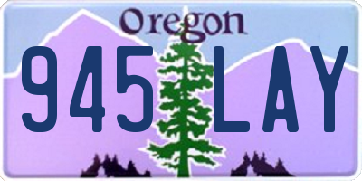 OR license plate 945LAY