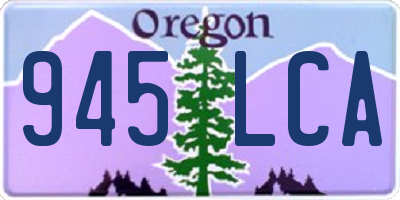 OR license plate 945LCA