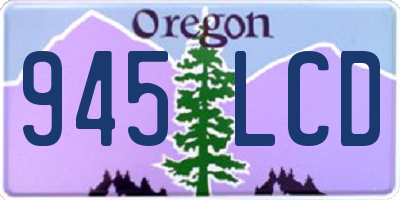 OR license plate 945LCD