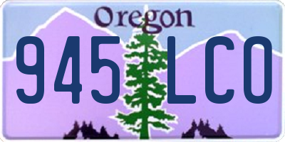 OR license plate 945LCO