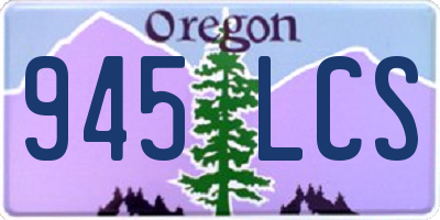 OR license plate 945LCS