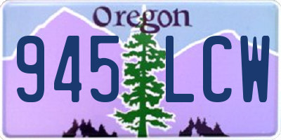 OR license plate 945LCW