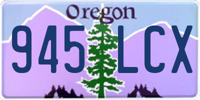 OR license plate 945LCX