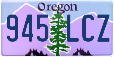 OR license plate 945LCZ