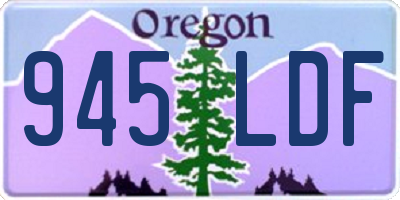 OR license plate 945LDF