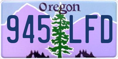 OR license plate 945LFD