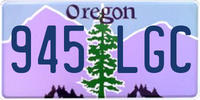 OR license plate 945LGC
