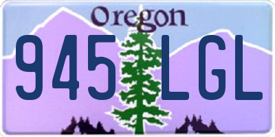 OR license plate 945LGL