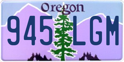 OR license plate 945LGM