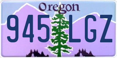 OR license plate 945LGZ