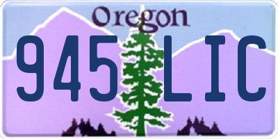 OR license plate 945LIC