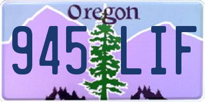 OR license plate 945LIF