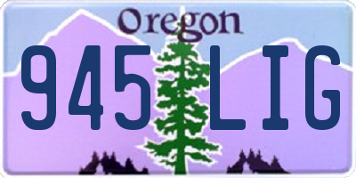OR license plate 945LIG
